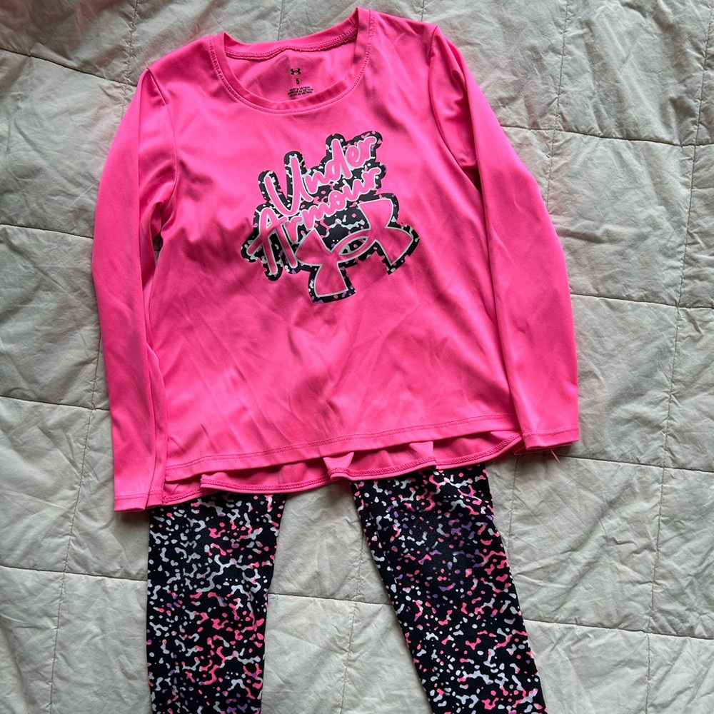Under Armour long sleeve/legging set. Size 5